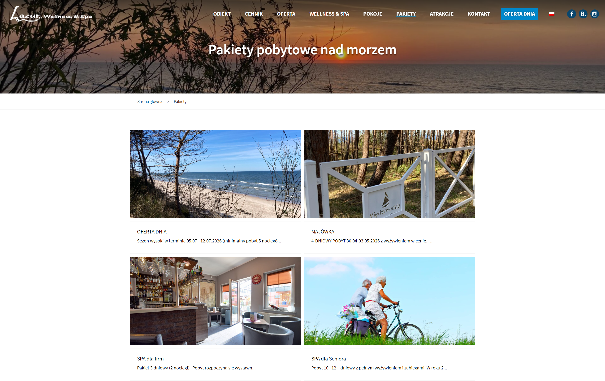 Pakiety pobytowe nad morzem dla par - co powinno znaleźć się w ofercie?