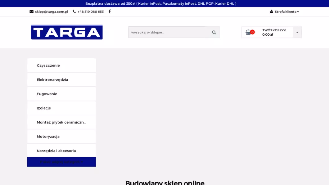 Targa - zrzut ekranu
