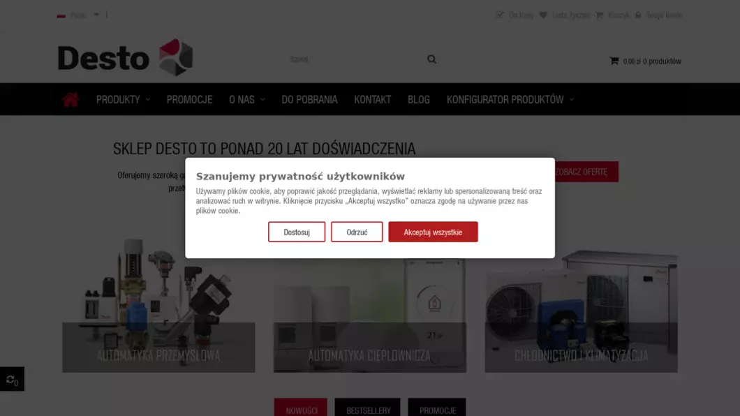 Automatyka przemysłowa - Desto - zrzut ekranu