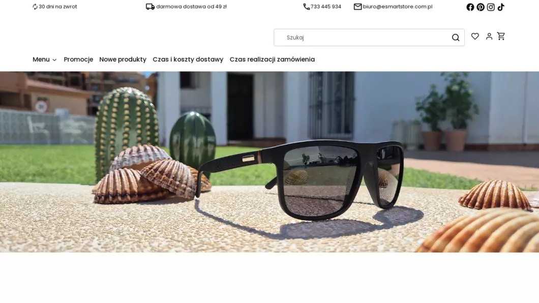 eSmartStore - internetowy sklep elektroniczny - zrzut ekranu