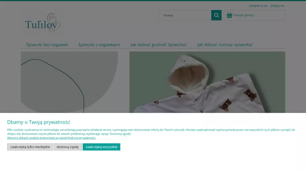 Śpiworki dla dzieci | Sklep internetowy Tulilov - zrzut ekranu