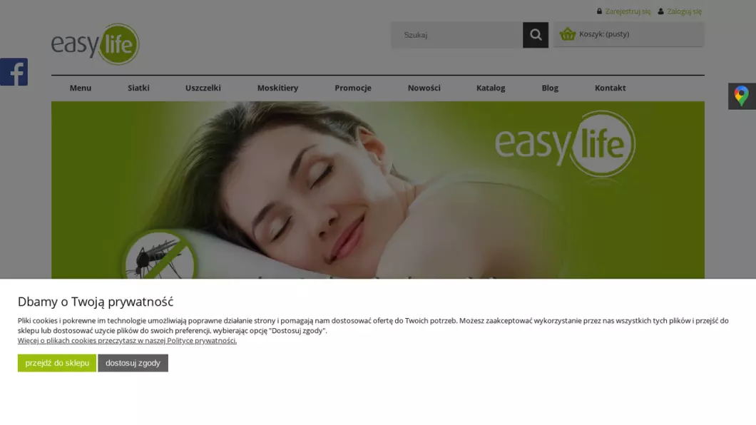 Moskitiery - okienne, na drzwi | Sklep internetowy Mostikiery-sklep.pl - zrzut ekranu