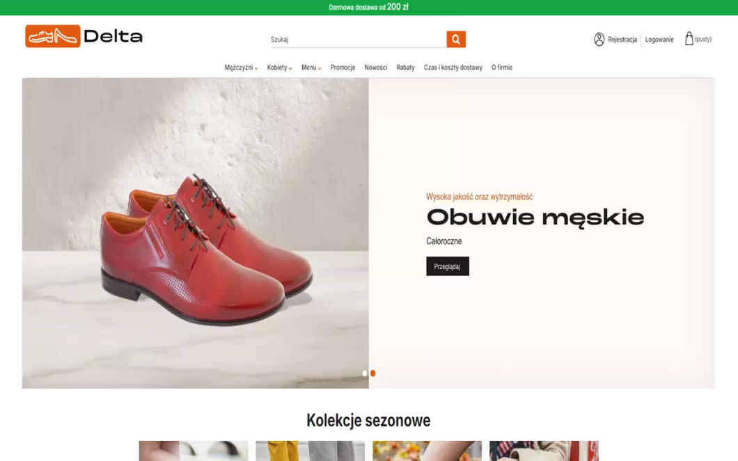 Obuwie Delta - zrzut ekranu