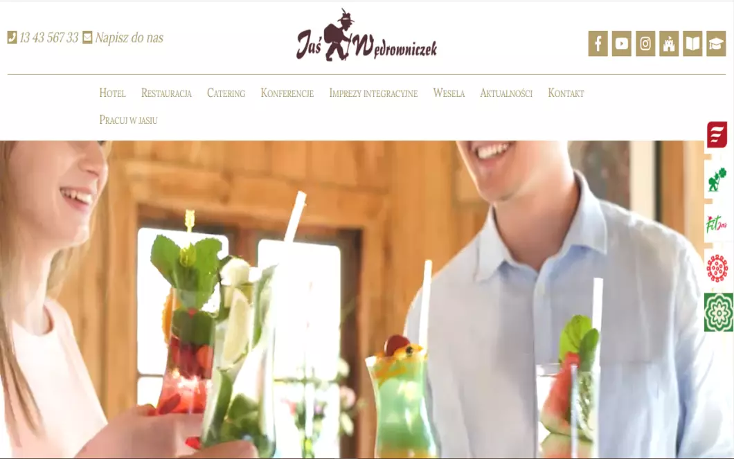 Hotel Restauracja Jaś Wędrowniczek - zrzut ekranu